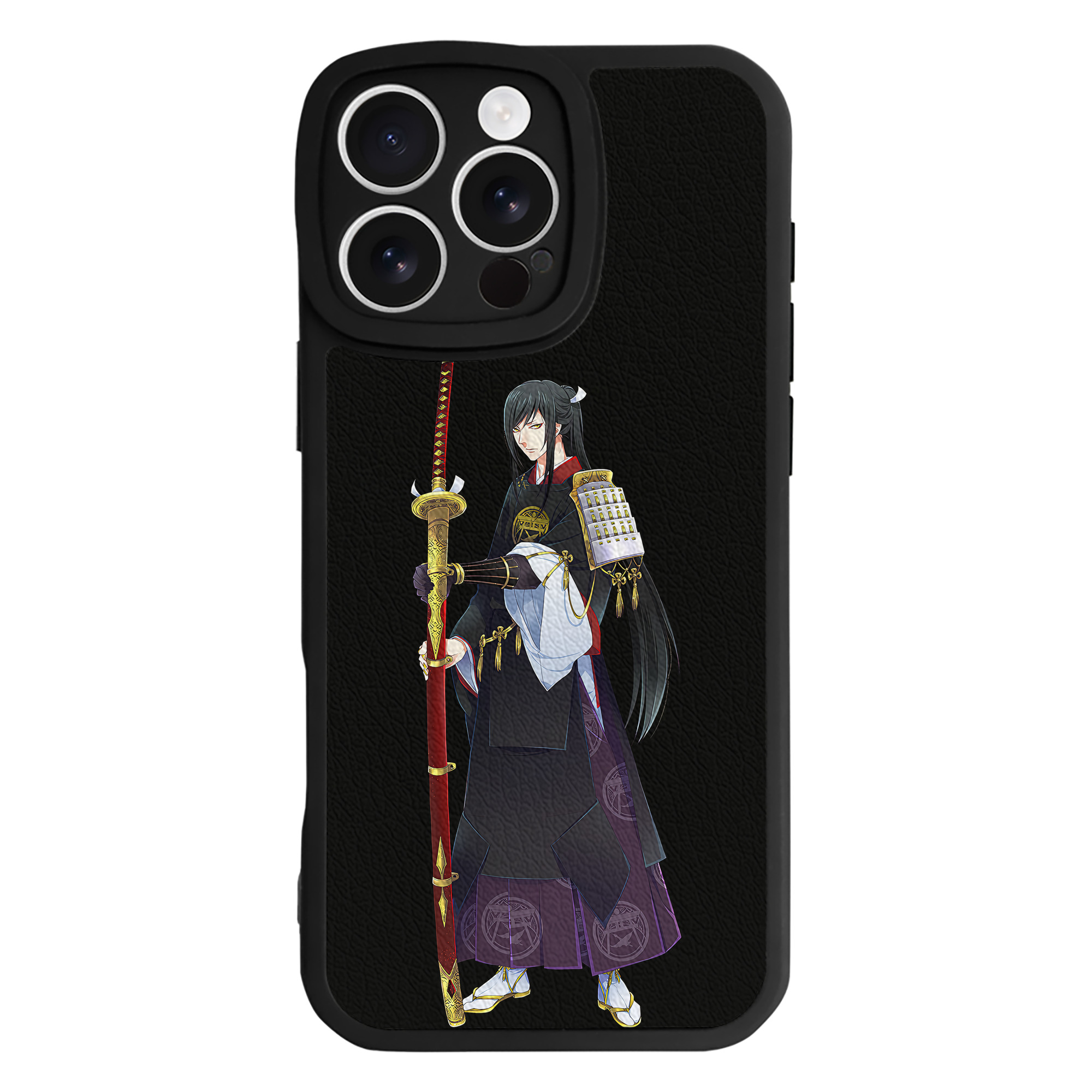（画像用） 刀剣乱舞 Touken Ranbu 【iPhone 16シリーズ対応】シリコンスマホケース（レザー調） 材質：シリコン
